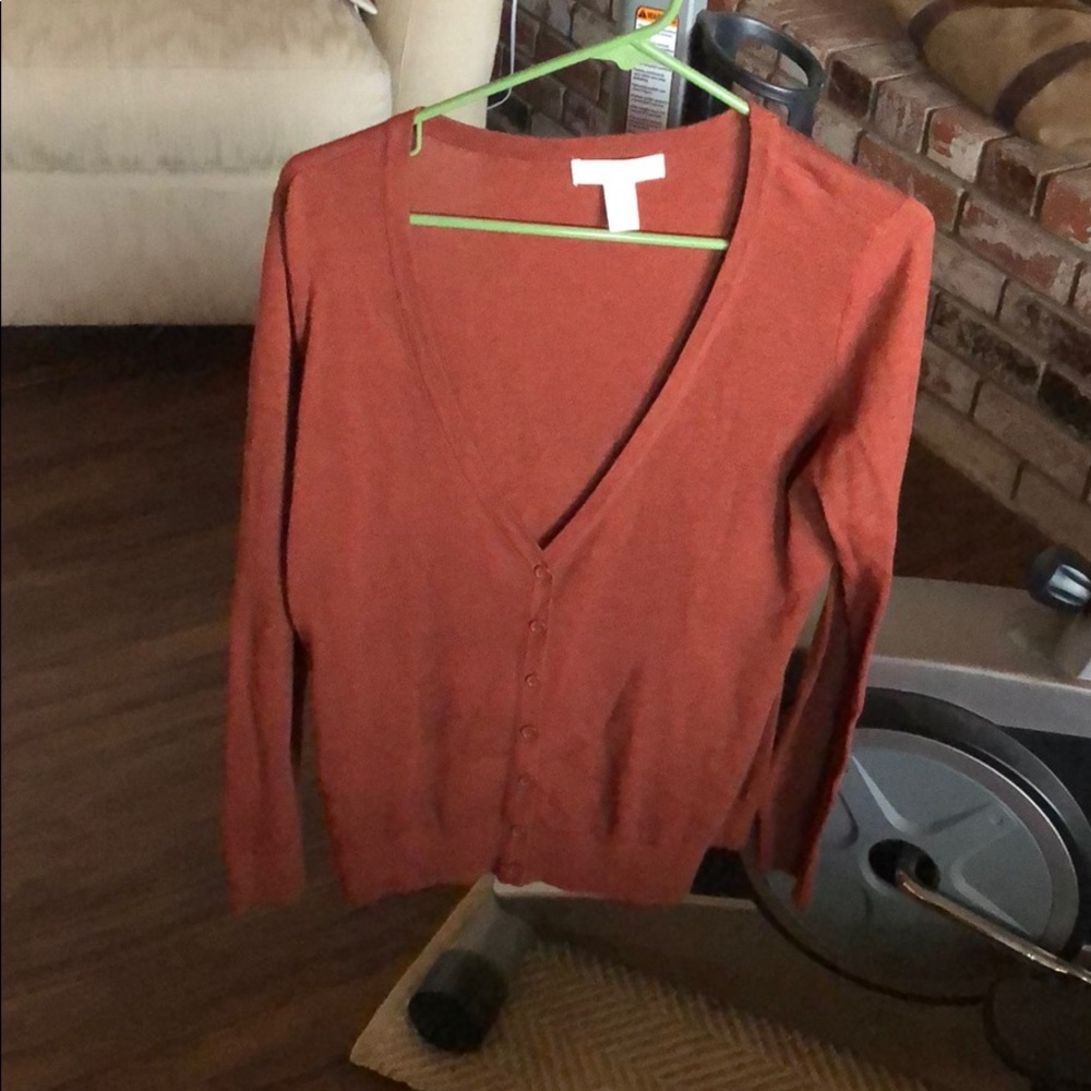 Brown-orange forever 21 sweater
